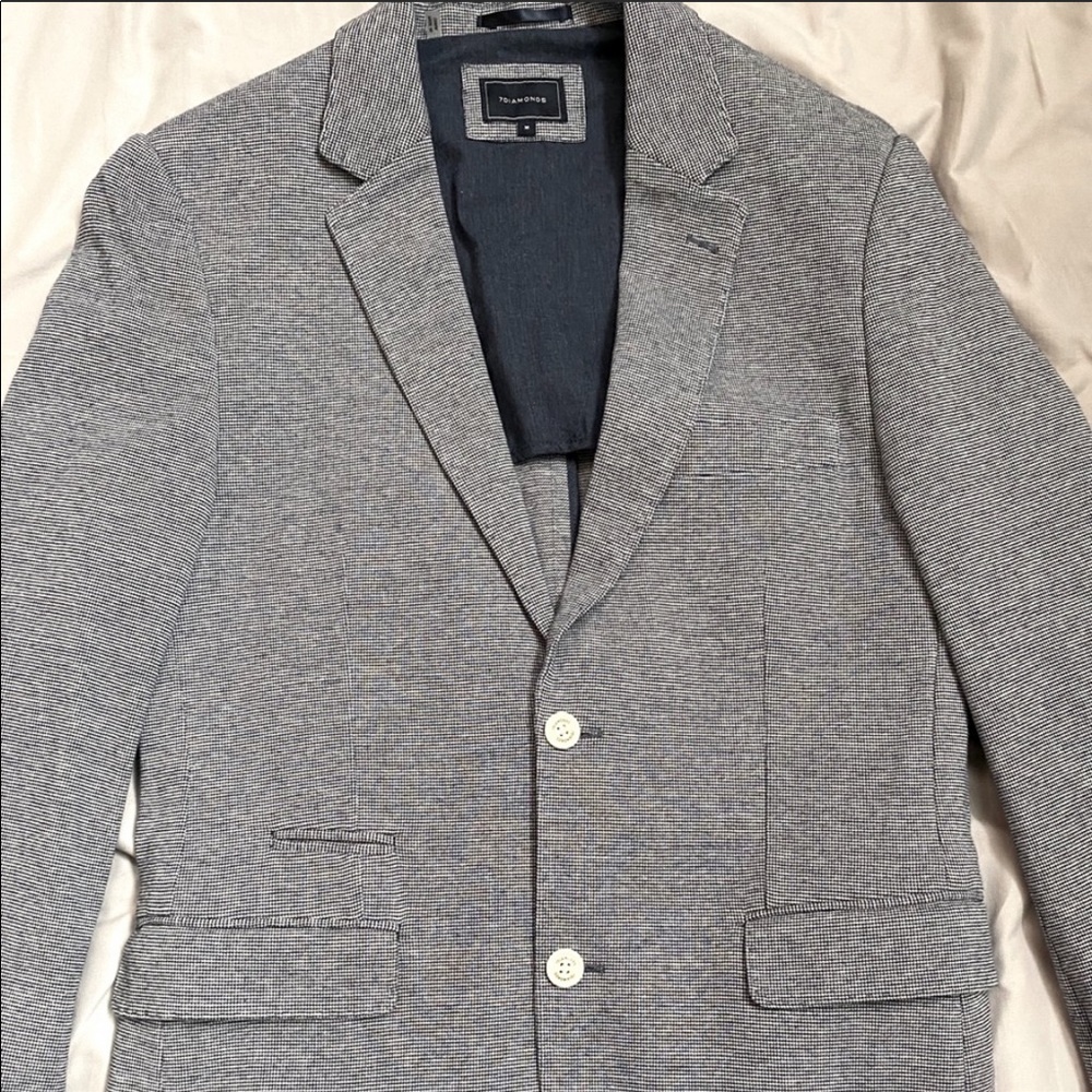 7 Diamonds Houndstooth Double Knit Sportscoat
